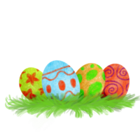 The easter egg and rabbit  for holiday concept. png