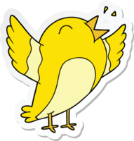 sticker of a cartoon bird png