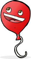 Cartoon-Ballon mit Gesicht png