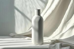 AI generated Realistic Blank Bottle Mockup photo