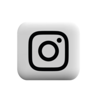 Instagram button icon. instagram screen social media and social network interface template png