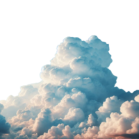 Soft white fluffy clouds shape floating special effect png