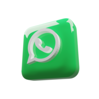 3d whatsapp logotyp social media ikoner. social media logotyp - social nätverk logotyper i 3d cirkel knapp ikon. vektor redaktionell. png