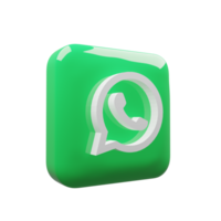 3d WhatsApp logo social médias Icônes. social médias logo - social réseau logos dans 3d cercle bouton icône. vecteur éditorial. png