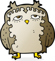 cartoon wise old owl png