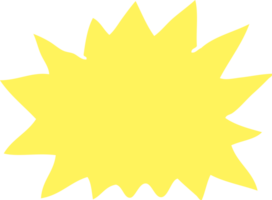 flat color illustration of explosion png