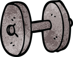 cartoon doodle gym weights png