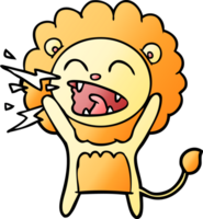 cartoon roaring lion png