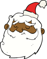 cartoon santa claus face png