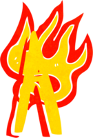 tecknad serie flammande brev png