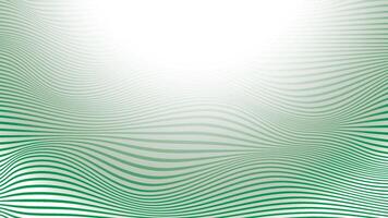 Abstract white and green color background with modern design wave line pattern. Vector illustration.