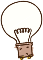 glödlampa krita ritning png