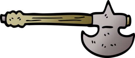 cartoon doodle medieval axe png