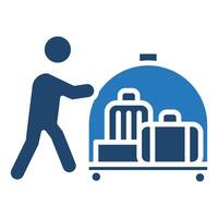 Luggage Service icon line vector illustration