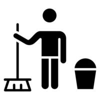 Housekeeping icon line vector illustration