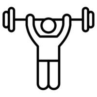 Hotel Gym icon line vector illustration