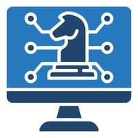 IT Strategy icon line vector illustration