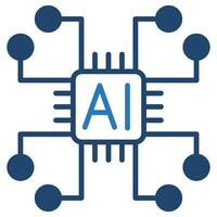 Artificial Intelligence icon line vector illustration