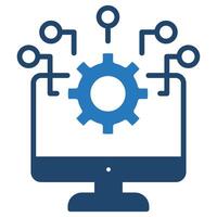 Systems Integration icon line vector illustration