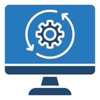 IT Operations icon line vector illustration