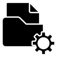 Data Management icon line vector illustration