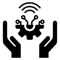 IT Services icon line vector illustration