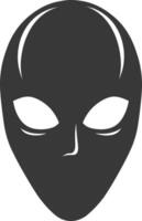 AI generated Silhouette Spooky Mask for the masquerade black color only vector