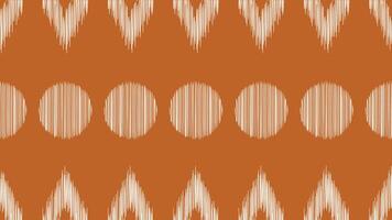 Traditional Ethnic ikat motif fabric pattern geometric style.African Ikat embroidery Ethnic oriental pattern brown background wallpaper. Abstract,vector,illustration.Texture,frame,decoration. vector