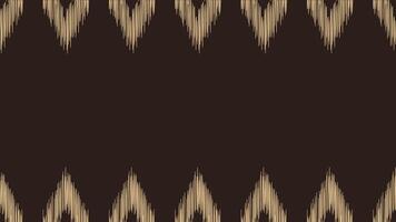 Traditional Ethnic ikat motif fabric pattern geometric style.African Ikat embroidery Ethnic oriental pattern brown background wallpaper. Abstract,vector,illustration.Texture,frame,decoration. vector