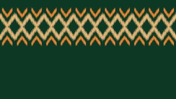 Traditional Ethnic ikat motif fabric pattern geometric style.African Ikat embroidery Ethnic oriental pattern green background wallpaper. Abstract,vector,illustration.Texture,frame,decoration. vector