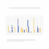Histogram graph chart for Business vector
