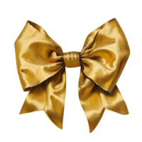 AI generated Golden bow illustration png