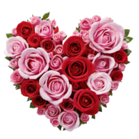 AI generated Red roses illustration png