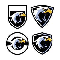 EAGLE FALCON LOGO DESIGN TEMPLATE vector