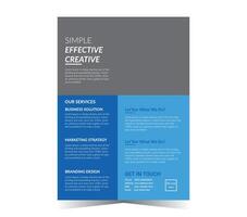 Corporate business flyer design and vector template.