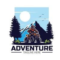 adventure on the blue mountain vector