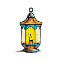 AI generated Gleaming Lantern Illustration png