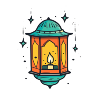 AI generated Ethereal Lantern Design png