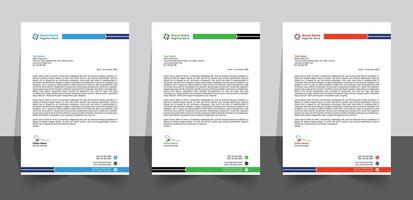 Modern Corporate creative business Pad design template,  Letterhead pad Free vector