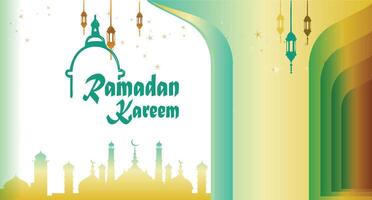 Ramadan Kareem Islamic greeting background, Ramadan Card or banner background vector