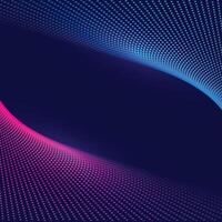 abstract colorful technology dotted wave background vector