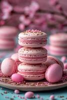 AI generated Macaroons for Easter photo