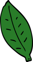 cartoon doodle leaf png