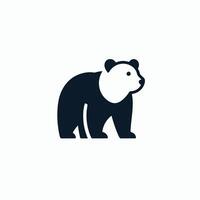 bear illustration logo vector