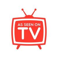 As Seen on TV Label Illustration vector