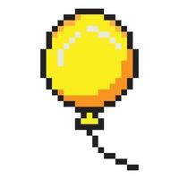 Balloon pixel art vector illustration