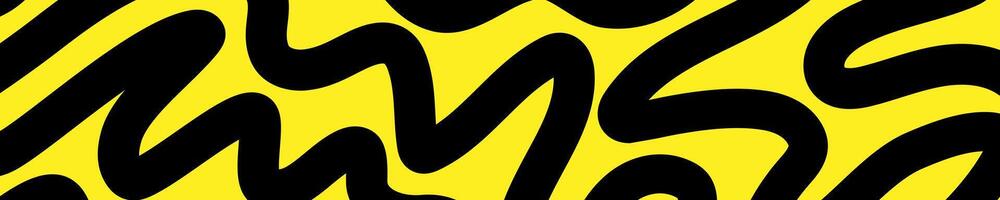 Abstract line vector background black yellow color