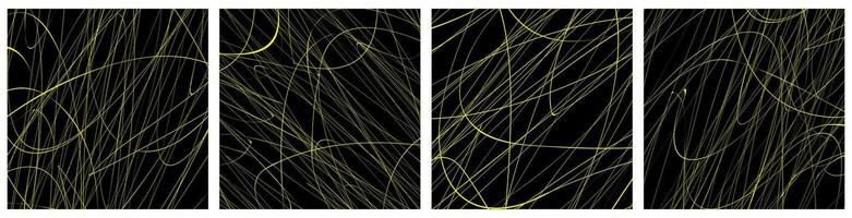 Abstract line background vector set for decoration