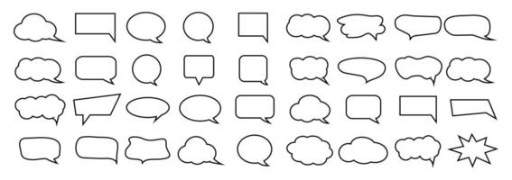 Speech Bubble Collection. Speech bubble. Cloud speech bubble collection. Vector. eps 10 vector