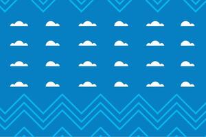 Business clouds wave seamless pattern flat modern shapes background vector